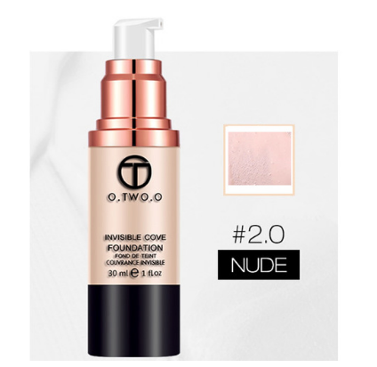 O.TWO.O Brand Liquid Foundation Matte Weightless Ultra Liquid Makeup Face Foundation Brighten Concealer